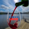 Needzo Unbreakable Stemless Lake Themed Wine Glasses, Reusable Shatterproof Cups,