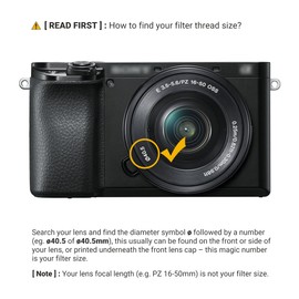 JJC 40.5mm ND Filter ND2-2000 VND Variable Neutral Density Adjustable Fader for Sony ZV-E10 II ZVE10 A7CII A7C ZV-E1 ZVE1 ZV-1F A6400 A6300 A6100 A6000 with E 16-50mm Kit Lens or FE 28-60mm Kit Lens