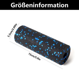 Faszienrolle Klein, Mini Faszienrolle Fuß, Faszienrolle Fusssohle, Mini Faszienrolle Fuß, für Yoga, Regeneration Nach Sport, für Anfänger Und Leistungssportlerfaszienrolle(Blau)
