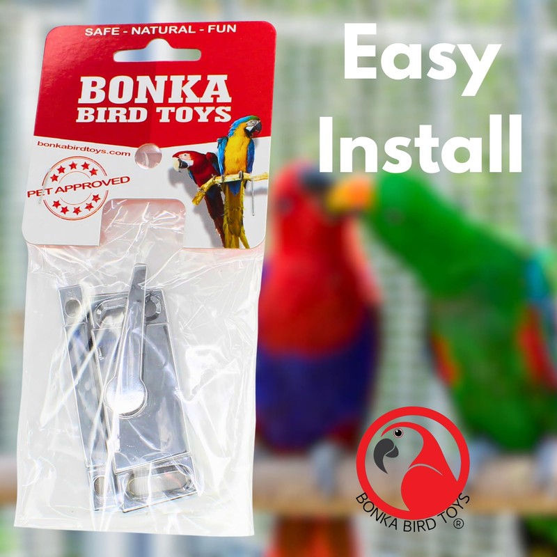 Bonka Bird Toys 30001H Half Circle Lock for Bird Cages,