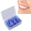 60Pcs Interdental Brush Practical Slim Braces Cleaner with PP Handle