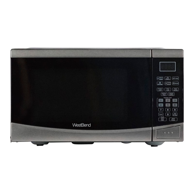West Bend WBMW92S Microwave Oven 900-Watts Compact with 10 Power