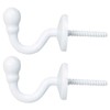 sourcing map 2pcs Curtain Tieback Hooks, Stainless Steel Tassel Curtain