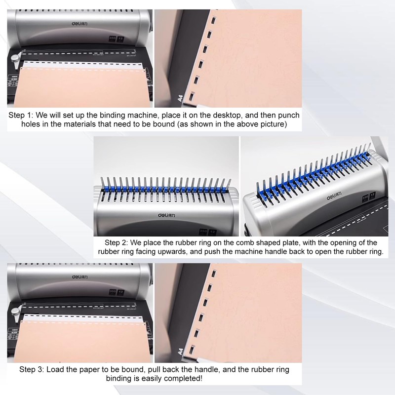 Plastic Binding Combs, Plastic Binding Combs, Pack of 100 Plastic