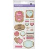 MULTICRAFT IMPORTS INC 3D POP-UP Stickers, True Love W/Foil Accents
