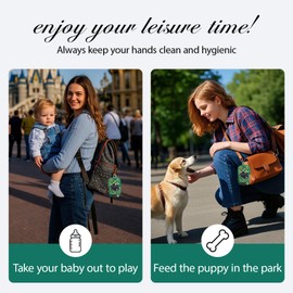 Tiltol Hand Sanitizer Spray Case,Compatible with Popular Sanitizers, Zipper Pouch for Hand Sanitizer,Cute Fashion Accessories with Snap Hook, Portable, Suitable for Girls,Women(Black Cat)