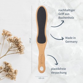 4059 NIY Niyok Wooden Foot File, Beech Wood
