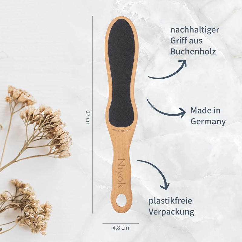 4059 NIY Niyok Wooden Foot File, Beech Wood
