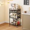 Homsorout Coffee Bar Station with Storage Drawer - 5 Tier