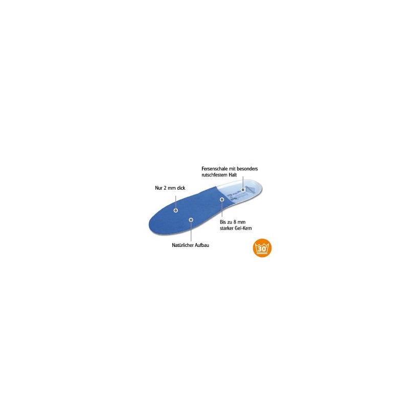 Sunbed Gel Insoles washable Gr. 37-50 Gel Insoles - translation,