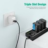FirstPower LP-E6NH Battery 3-Pack and Triple Slot Charger Compatible with