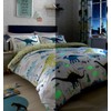 Bedlam Dino-Glow in The Dark, Multicolour, Duvet Cover Set: Single