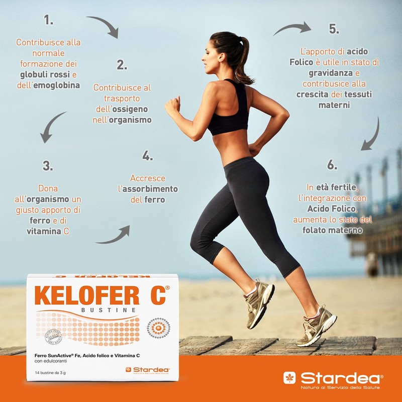 STARDEA Kelofer C, Integratore Alimentare, Contribuisce alla Formazione dei Globuli