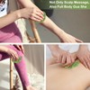 Multipurpose Jade Green Handmade Massage Comb Full Relaxing Massage Scalp
