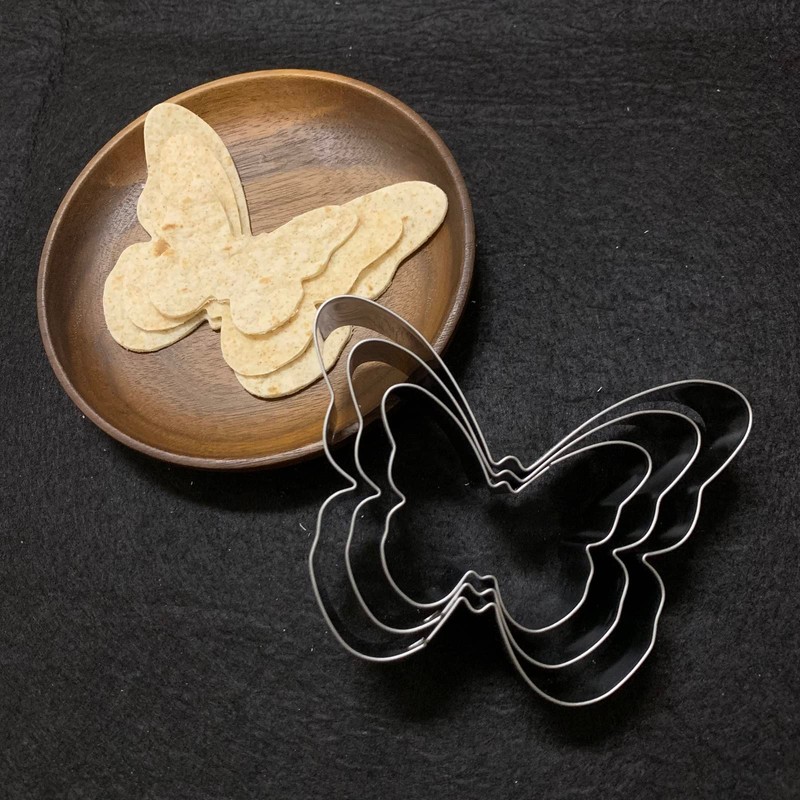 Butterfly Cookie Cutter Set-Size 3.9" 3.1" 2.4"-3 Piece-Butterfly Fondant Biscui