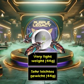 PURPLE LEGACY Ultra Light Stash Box Aluminium Tin I Waterproof I Airtight I Diameter 55 x 24 mm I UV Light Protected Box for Pills Herbs Spices (Purple Silver)