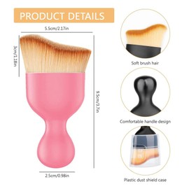 makeup brushes,real techniques makeup brushes,foundation brush for liquid makeup,travel makeup brushes,makeup brush holder with lid for Liquid Foundation Powder Cream Contour Buffing Blending(3 pack)