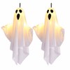 LED Hanging Ghost for Halloween Decor – Light-Up Fabric Horror