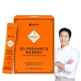 Nature Dream 골드 카무트 브랜드밀 함유 발효효소 3g 30포 1박스/고역가/고함량/역가수치 92만/탄수화물 분해/곡물 효소 Gold Kamut Brand Wheat Fermented Enzyme 3g 30 Packs per Box / High Value / High Content / Activity Value 920,000 / Carbohydrate Breakdown / Grain Enzyme