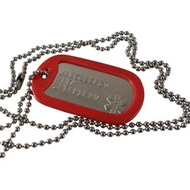 Gadow Jewelry Narcolepsy with Cataplexy Medical ID Alert Necklace with Star of Life for Men or Women Stainless Steel