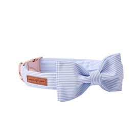 Unique Style Paws Bow Tie Collar Adjustable Collar or Lead for Dogs and Cats, Small, Medium, Large