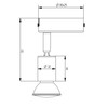 Knightsbridge 230V GU10 Single Spotlight-White
