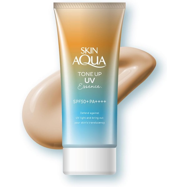Skin Aqua Tone Up UV Essence Sunscreen, Latte Beige, 2.8