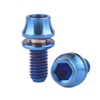 VAMUOEFL M5x12mm Titanium Bolts with Washers for Bicycle Water Bottle
