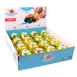 FLYPOP'S 16 Eggs Monster Truck - Vehicle Friction - 023886PA - Multicoloured - Plastic - Catapult - Vehicle - Miniature - Drive - Gift - 4.5cm - Ages 3+
