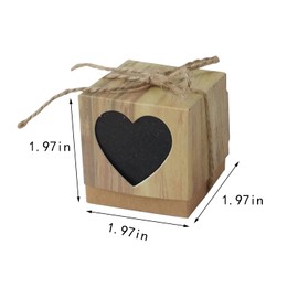 LAEYIAP 24PCS Love Heart Imitation Bark Gift Bag,Vintage Kraft Paper Gift Boxes with Burlap Jute Twine for Bridal Shower Wedding Decoration (B)