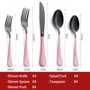 Onlycooker 20-Piece Black and Red Silverware Set 18/0 Stainless Steel