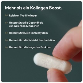 Protein Works - Marine Collagen 360 | 60 Kapseln | 1000 mg Meereskollagen-Peptiden pro Portion