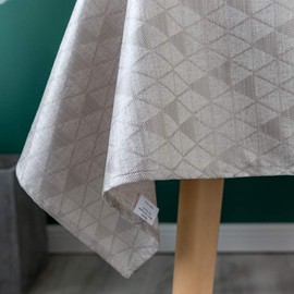 GLORY SEASON 100% Waterproof Oilproof Spill Proof Stain Resistant Wipe Clean Tablecloth Rustic Burlap Faux Linen Table Cloth Rectangle TPU Vinyl Table Cover for Dining Buffet Parties Camping