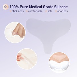 PURITY BABE Silicone Chest Wrinkle Pads Reusable,Chest Patches for wrinkles Overnight,Safe Anti Wrinkle Chest Patches,wrinkle Reducing Patches,2 Patches