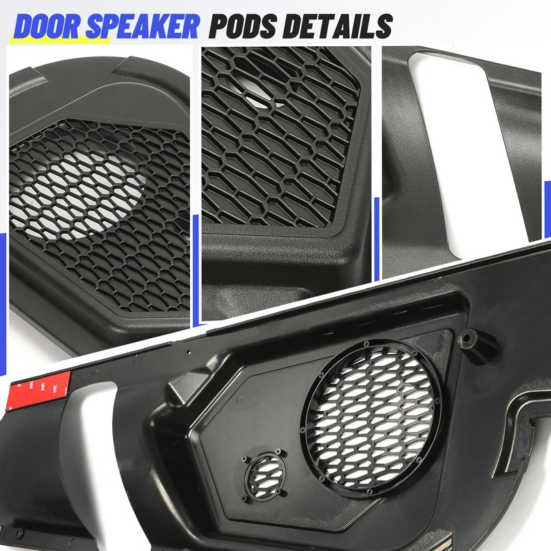 KUAFU 6.5" Door Speaker Pods Assembly Compatible with 2017-2025 Can