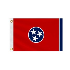 Double Sided Tennessee State Boat Flag 16x24 Inches for Bike Motorcycle Truck Small TN Nautical Flag 220D Heavy Duty Printed Nylon with 2 Brass Grommets(TN, 16x24 IN)