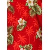 Funky Hawaiian Cover-up Pareo Sarong, Small Flower, Red, Small