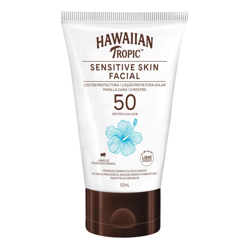 Protector Hawaiian Tropic Sensitive Skin Facial Fps50 60ml