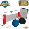 Juego de tenis de mesa retráctil, portátil para fijar a