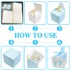 HADEEONG 50pcs Baby Shower Party Favor Boxes, Footprint Design Candy