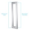 TOGU TG-6013 36 inches Solid Standoffs Heavy-Duty Commercial Grade-304 Stainless