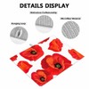 Beabes Poppies Dish Drying Mat,Beautiful Flower Red Poppies Drying Mat