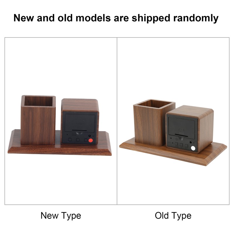 Pen Holder Clock Temperature Calendar Display 3 Level Brightness Adjustment