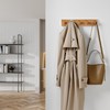 LARHN Wall Mounted Coat Rack, Wooden Wall Coat Rack with