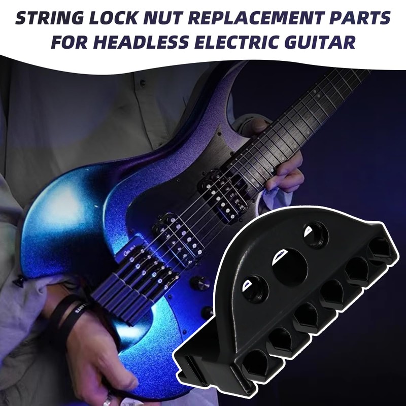 Domofa 6 String Headless Guitar Locking Nut String Lock Nut
