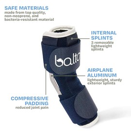 Balto Hock Brace – Dog Ankle Brace – Brace with Aluminum Splints – Pre/Post Surgery Helps Support Arthritis and Unstable Joints – Back Leg Support (Medium)