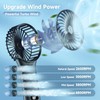 QQT Mini Handheld Fan,4 Speed Adjustable Portable Battery Operated Fans,USB