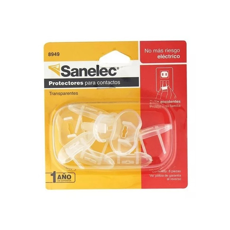 Senelec Protectores Para Contactos 8pz Sanelec Transparentes