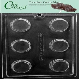 Cybrtrayd AO139 Peanut Butter Cup All Occasions Chocolate Candy Mold, X-Large