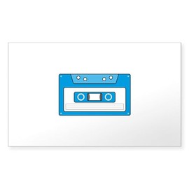 CafePress Cassette Tape Sticker Rectangle Bumper Sticker Car Decal